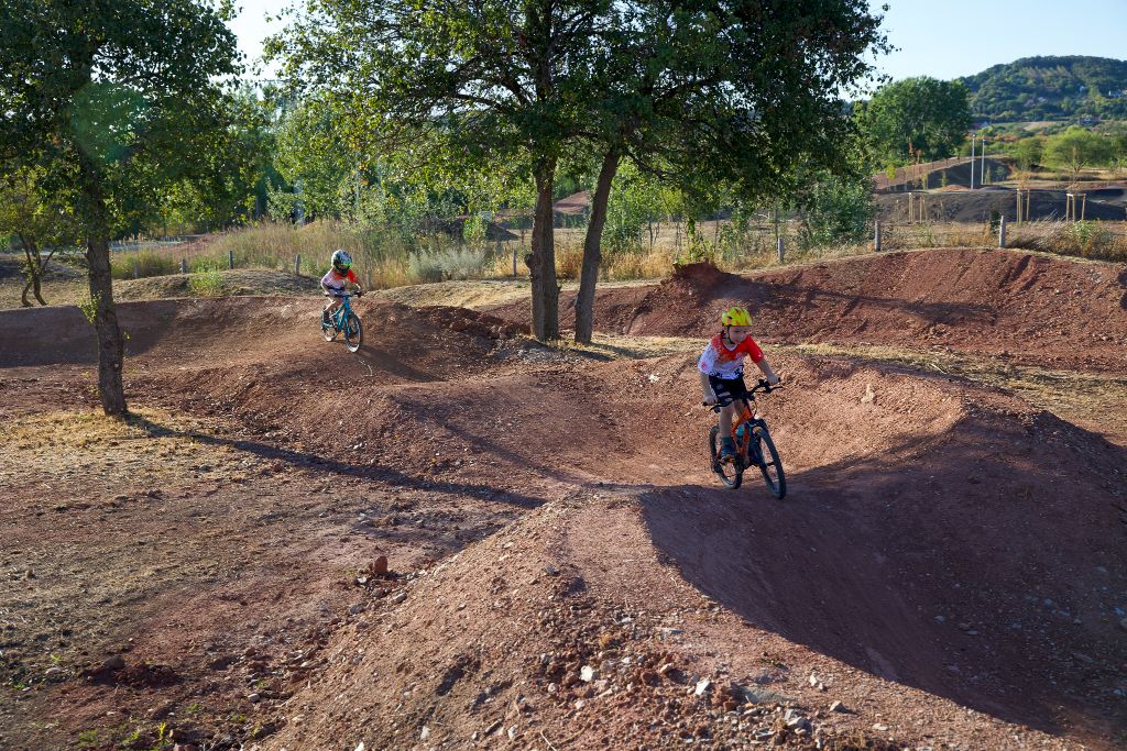 Flow trail - kanyargós szakasz fák között